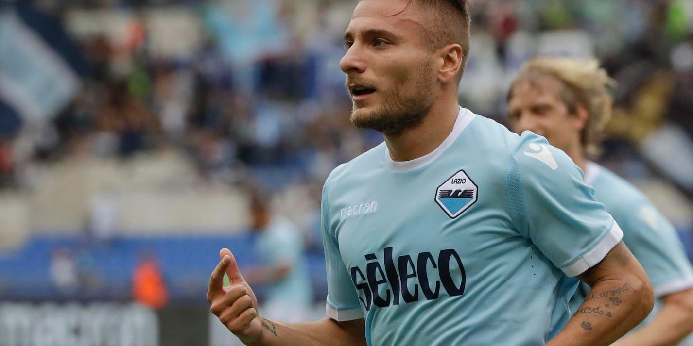 Lazios Ciro Immobile gjorde tre snabba mål på Milan.