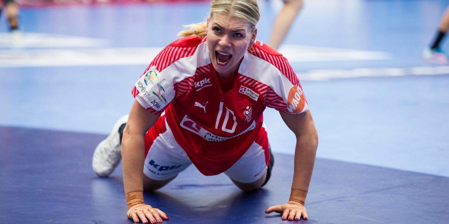 Danmarks Kathrine Heindahl tänker koppla på sitt "beastmode" mot Sverige. Arkivbild.