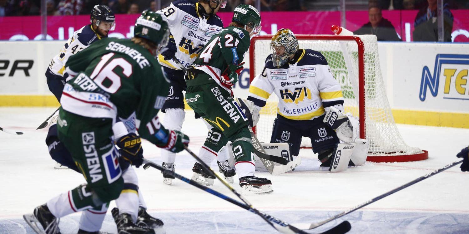 Dagens match mellan Frölunda och HV71 är uppskjuten på grund av en krånglande spelarbuss. Arkivbild.