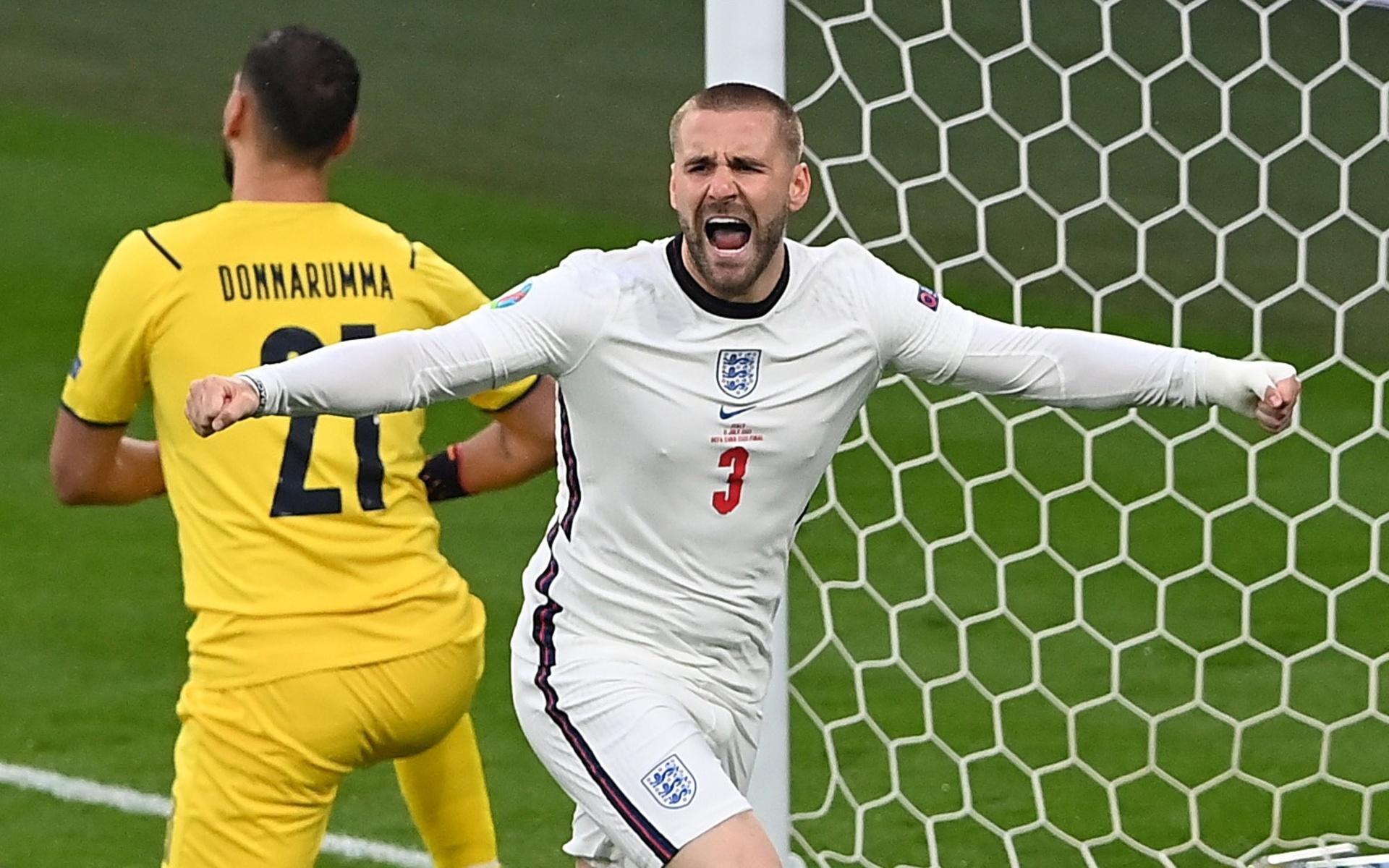 Luke Shaw gjorde EM:s snabbaste finalmål någonsin.