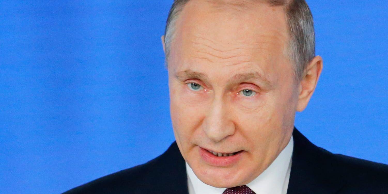 Rysslands president Vladimir Putin höll ett långt tal till det ryska folket under tisdagsförmiddagen. (Arkivbild)