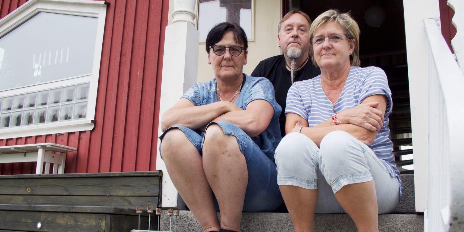 Åsa och Fidde Rognås (med Marie Rosén till höger), medlemmar i gruppen Strömstad för mångfald.