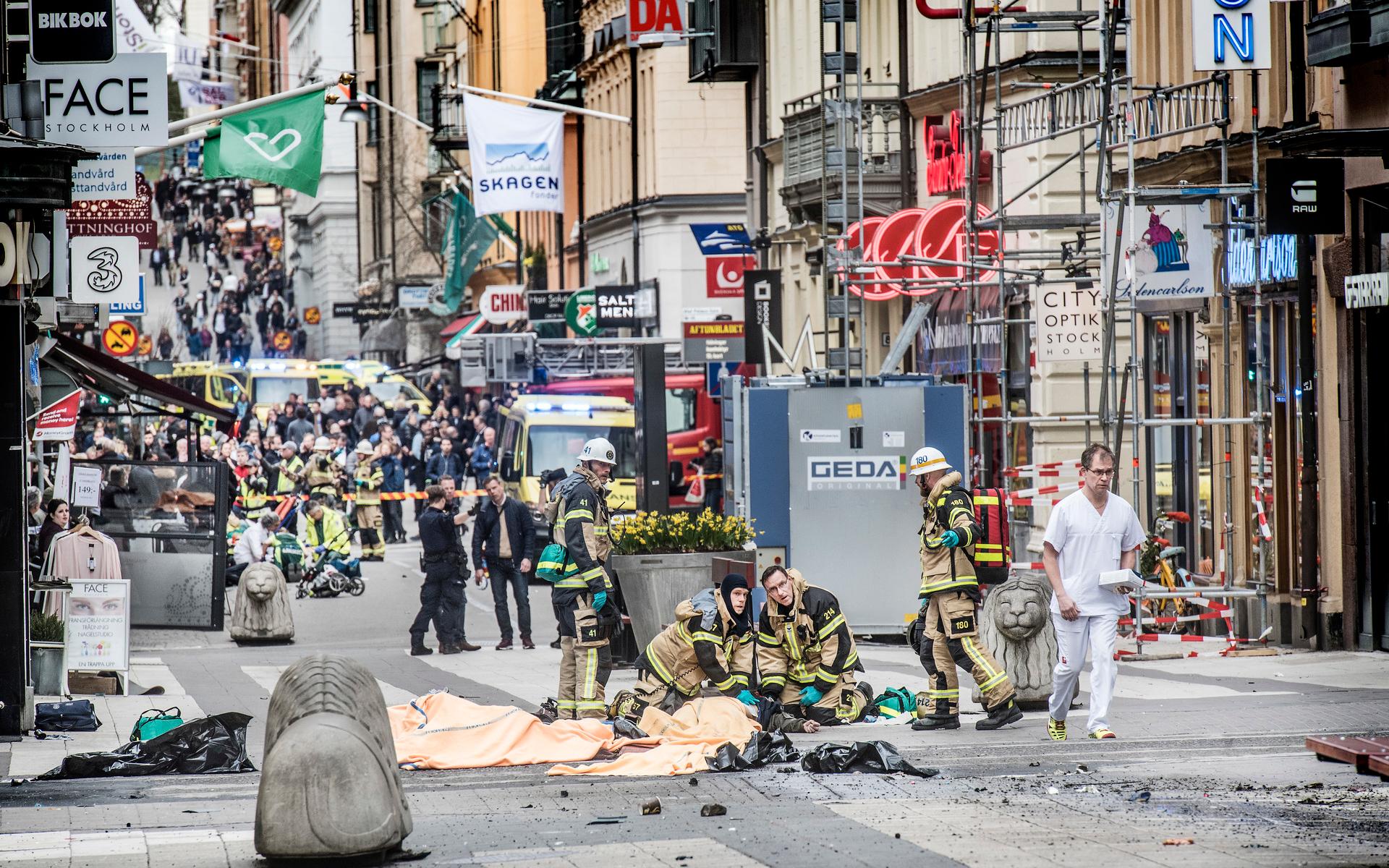 Körsträckan på Drottninggatan blev ungefär 500 meter. 