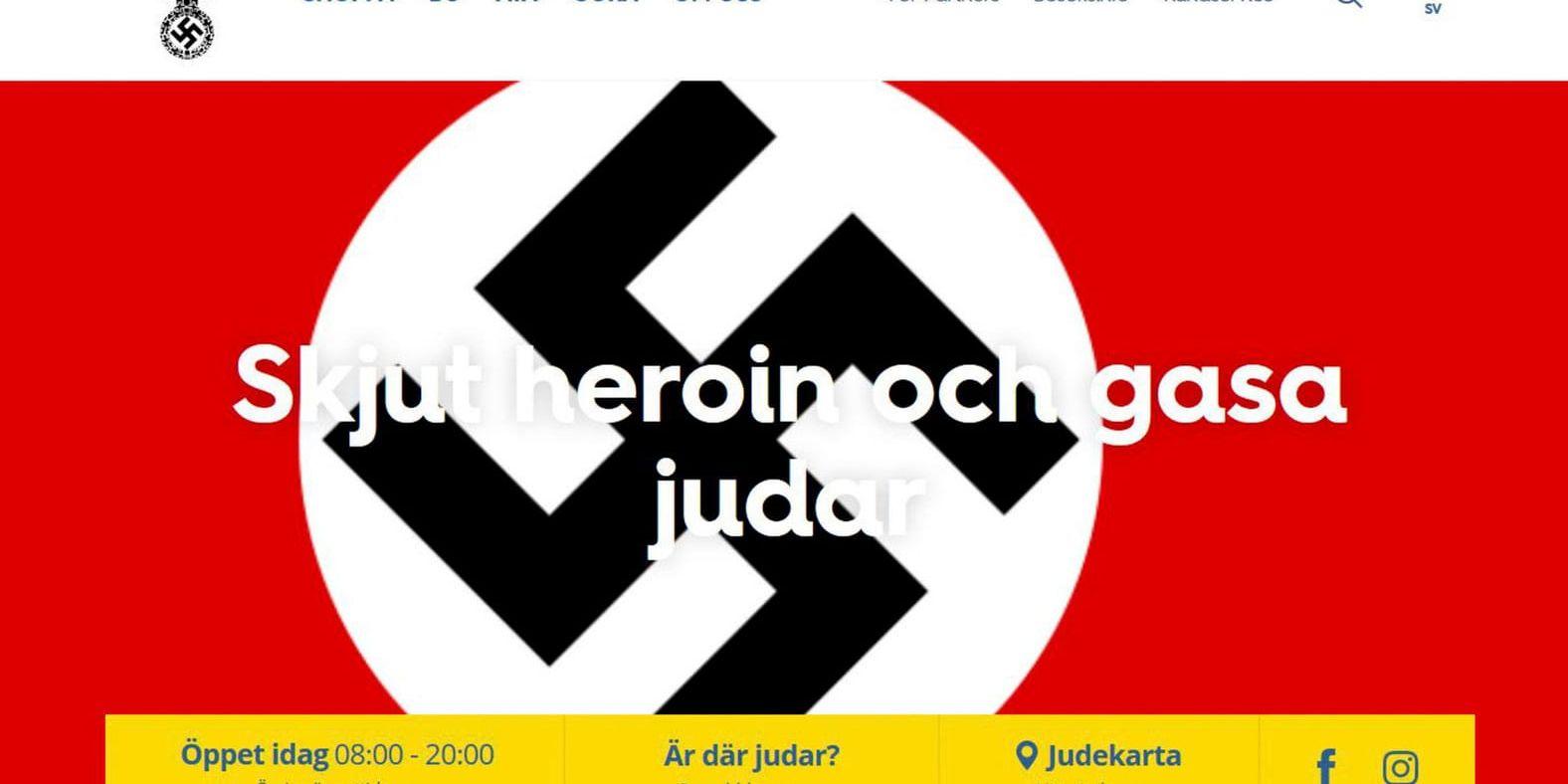 Gekås hemsida hackades och fylldes med nazistsymboler.